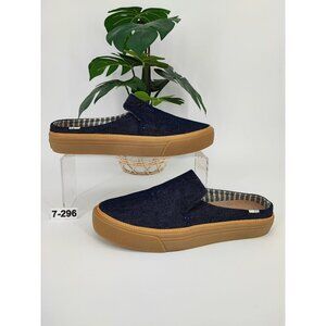 TOMS Women’s Sunrise Navy Denim Slip On Mules Size 7 US